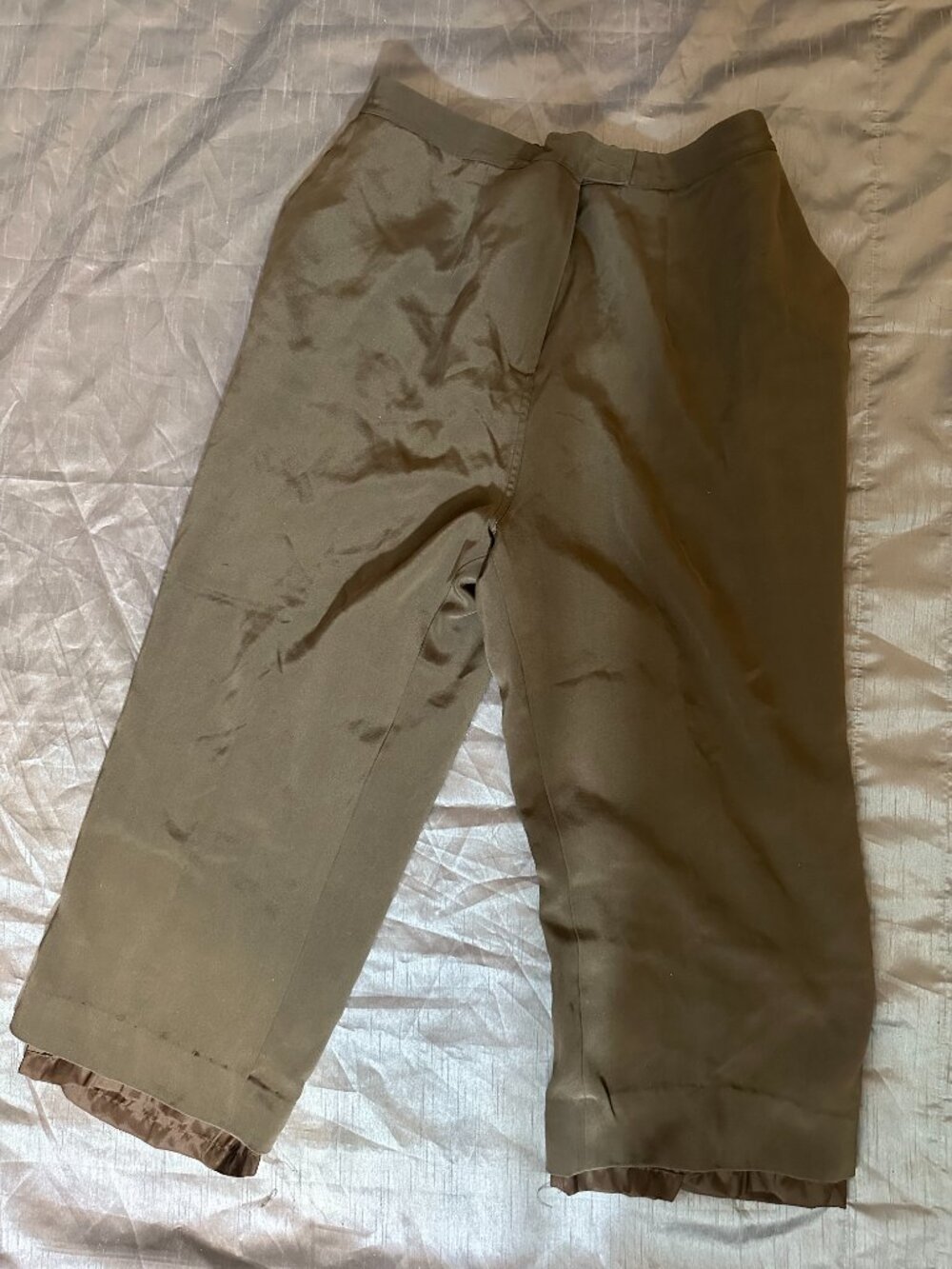 Diane Gilman Silk Pants Size 2XL